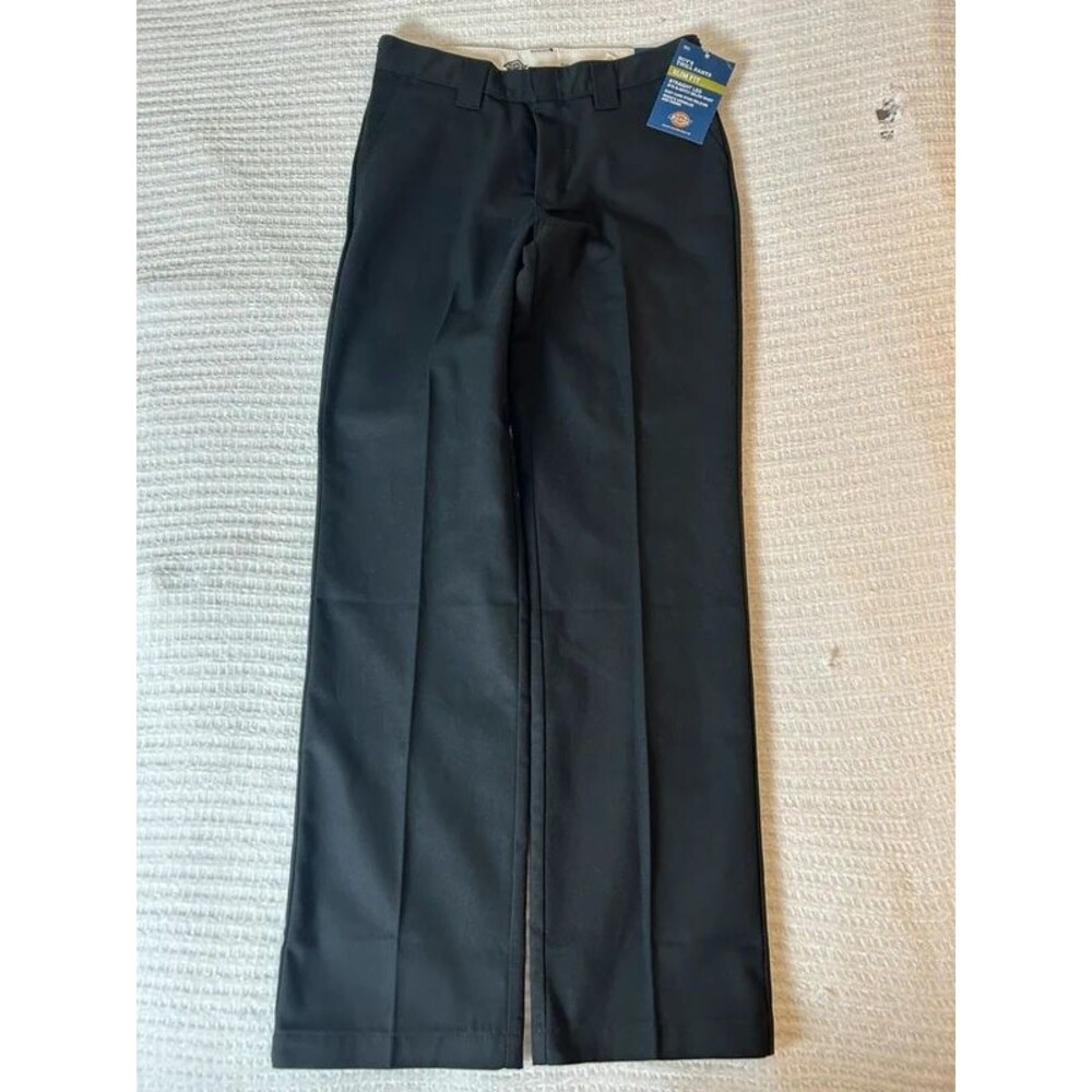 New Dickies Boys Youth Twill Pants Size 14 Slim Fit Straight Leg Teenager NWT